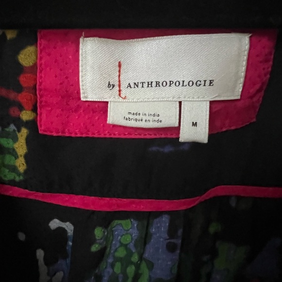 Anthropologie Astrid Needlepoint Printed Dress Endlessly Wrap Boho Size Medium - Picture 7 of 7